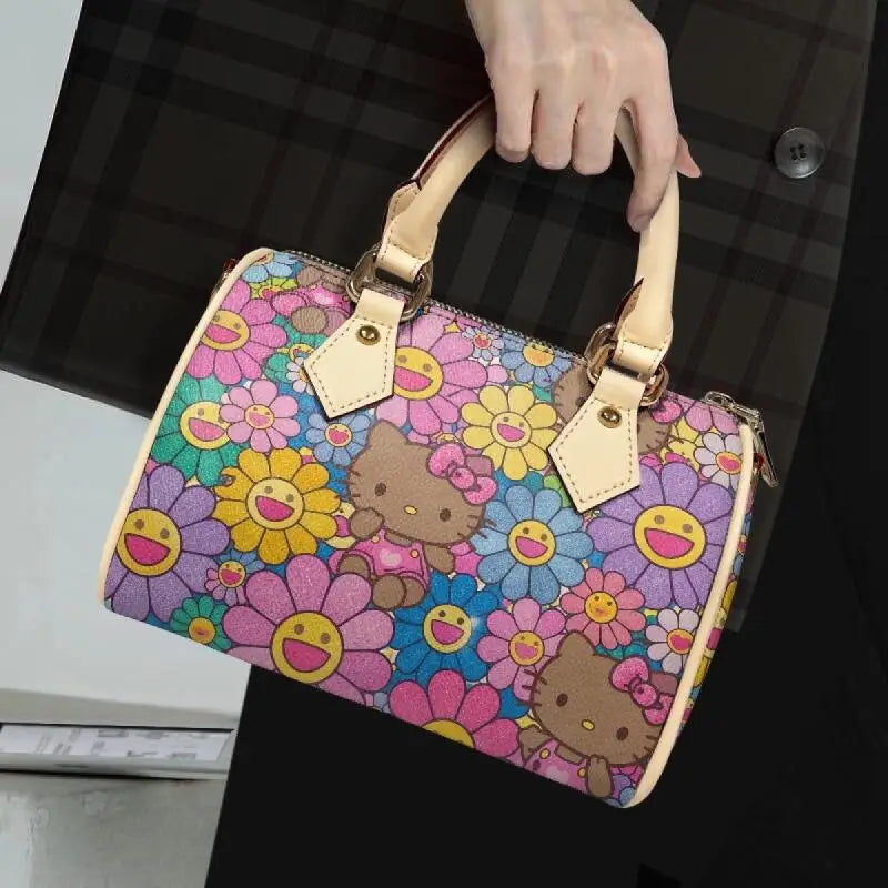 New Hello Kitty Bag Shoulder Bag Handbag Women's Wallet Storage Bag Customized Bag Cosmetic Bag Portable Fashion Holiday Gift