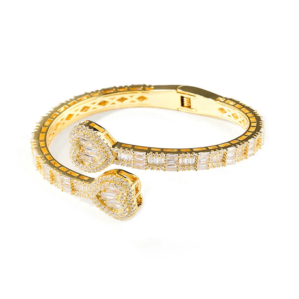 Heart Shaped Adjust Bangle