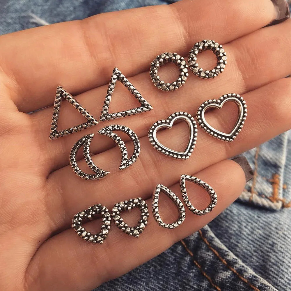 Shell Starfish Dangle Earring set