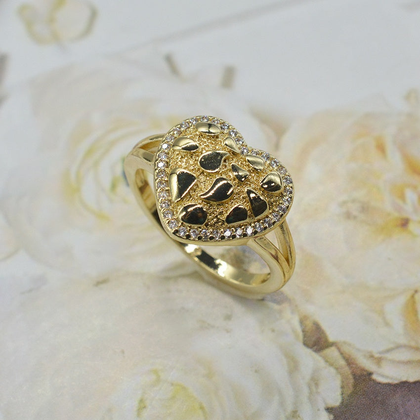 Golden Heart Ring