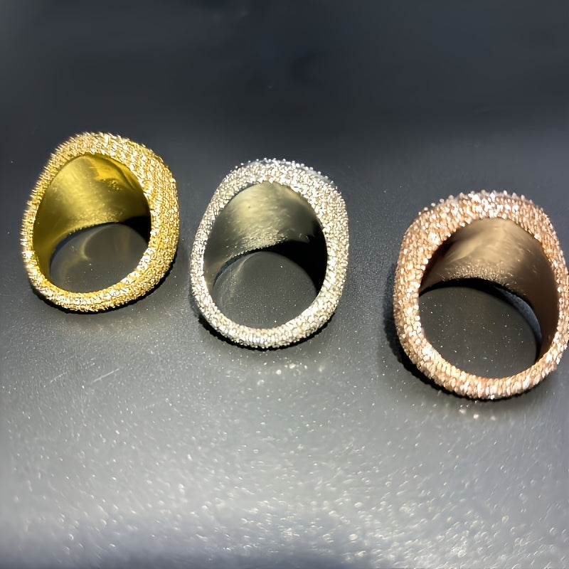 (Custom Product) Customized Round Photo Frame Ring with Brass