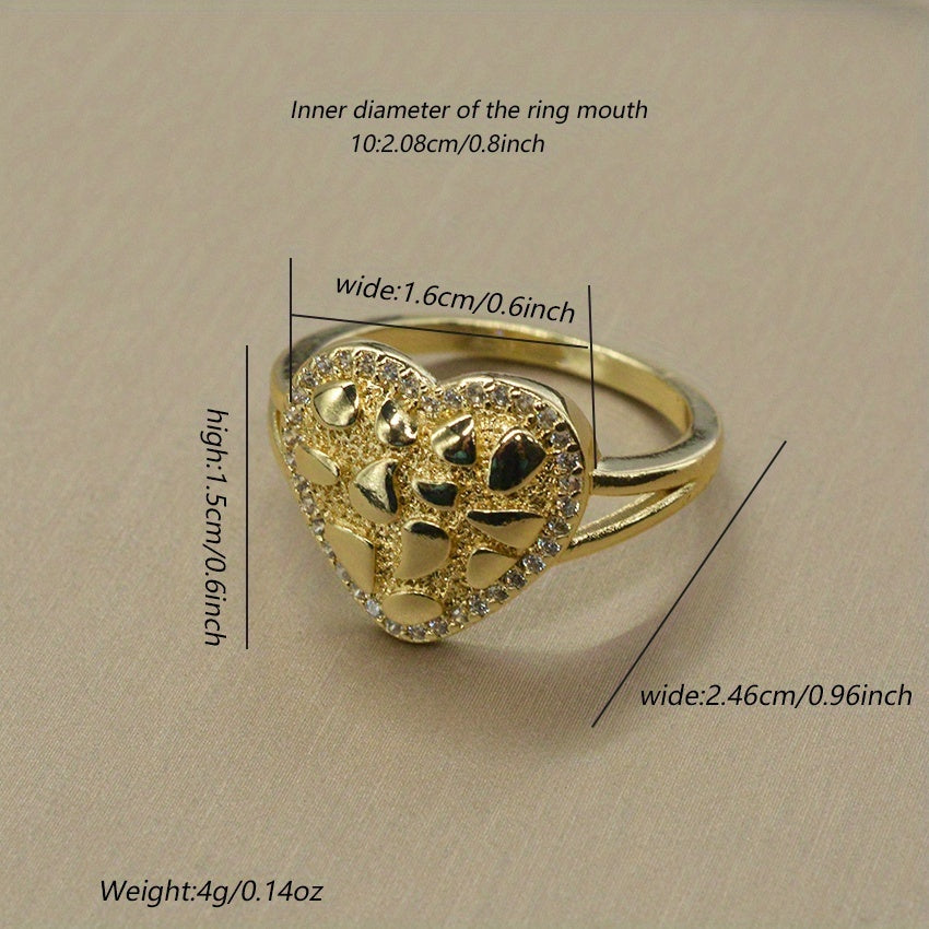 Golden Heart Ring