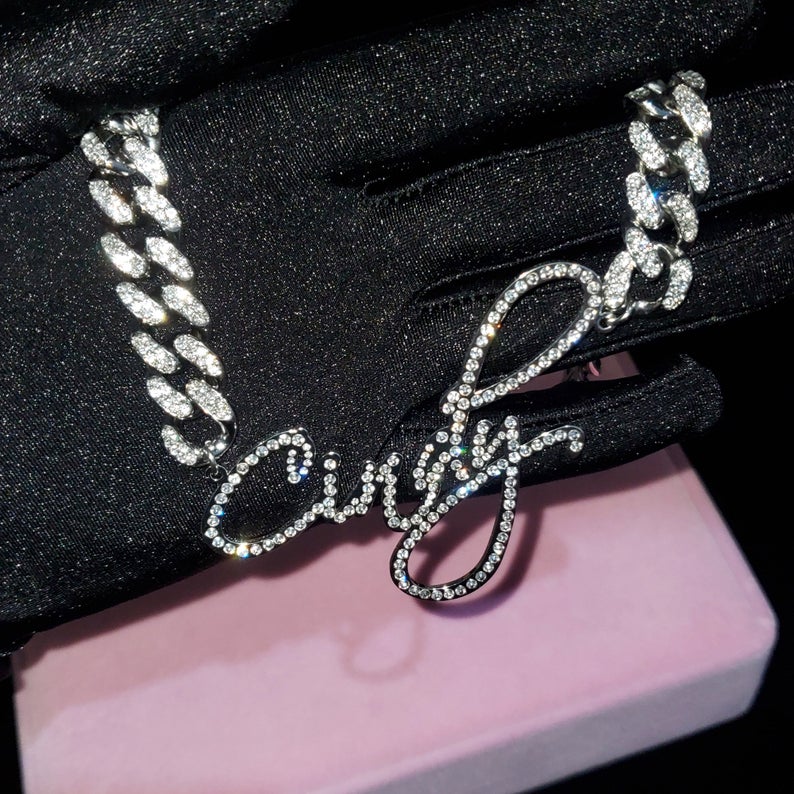 New Stainless Steel Custom Nameplate Necklace
