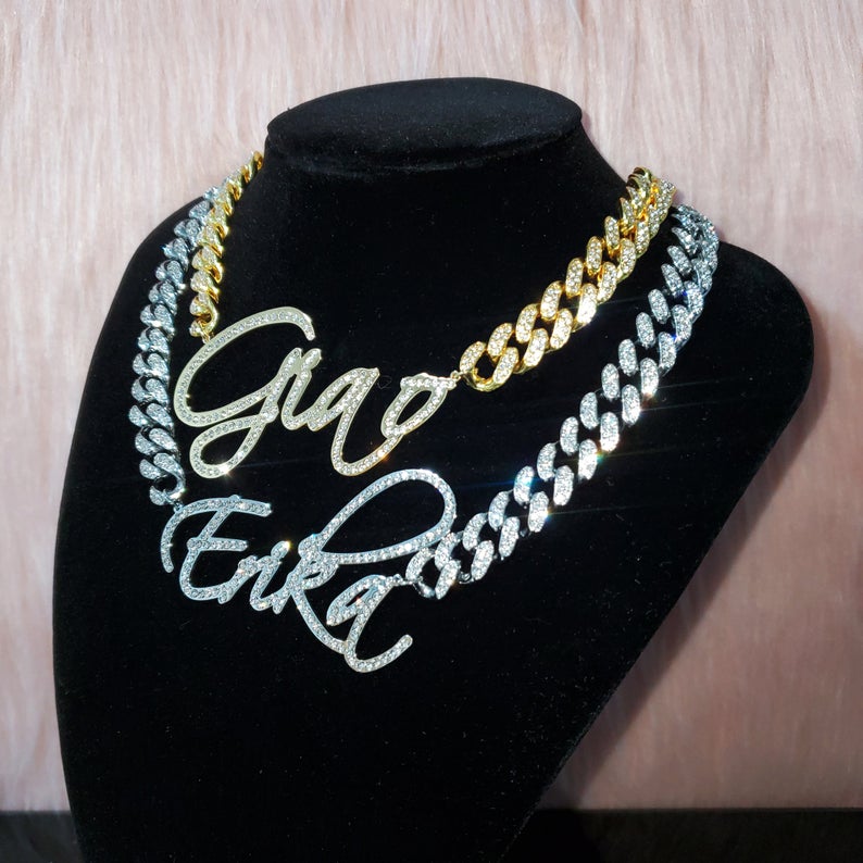 New Stainless Steel Custom Nameplate Necklace