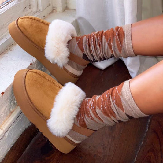 Fur Cotton Winter Plush Luxury Sandals