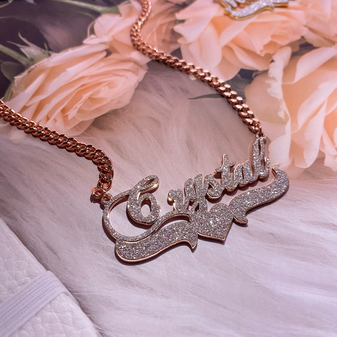 GLACÈELAINE Name Necklace Custom DM me your name after purchase