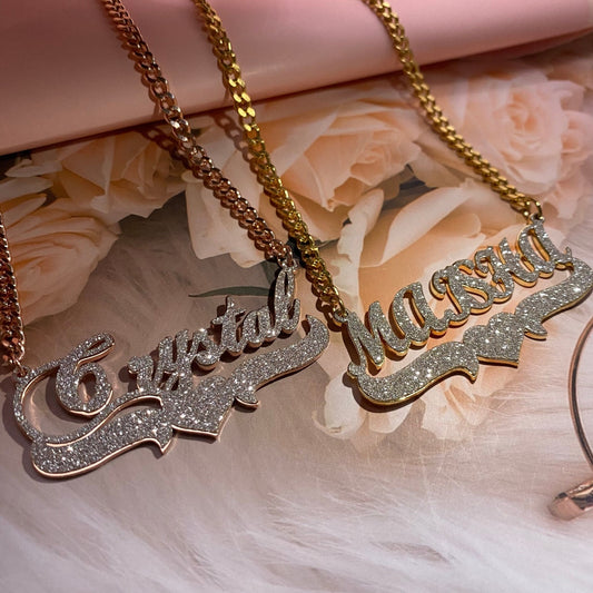 GLACÈELAINE Name Necklace Custom DM me your name after purchase