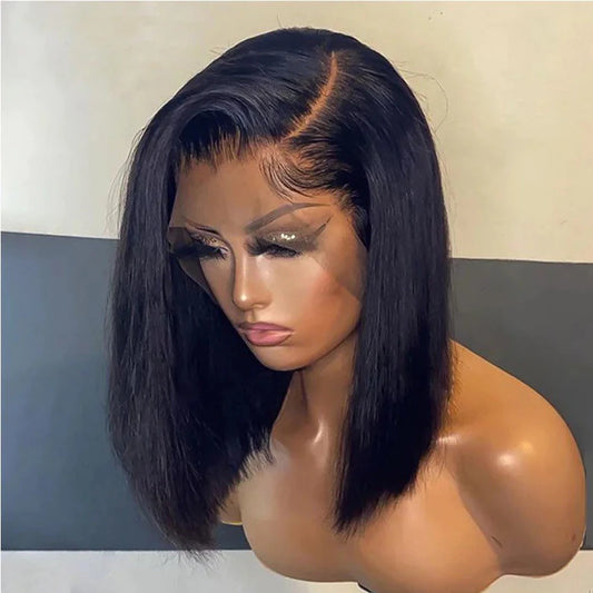 Custom 13x6 Straight Lace Front Pre Pluck With Baby Hair's Glueless Wig