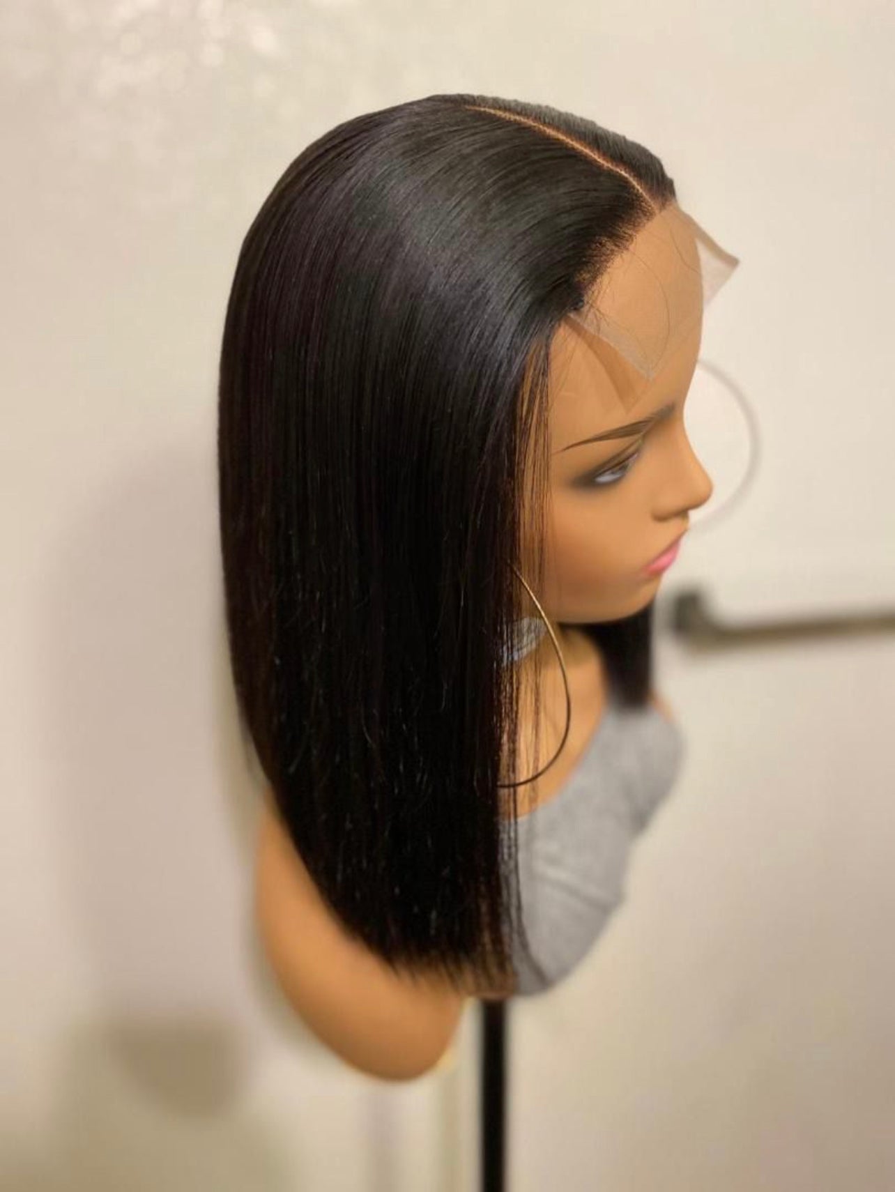 Custom 13x6 Straight Lace Front Pre Pluck With Baby Hair's Glueless Wig