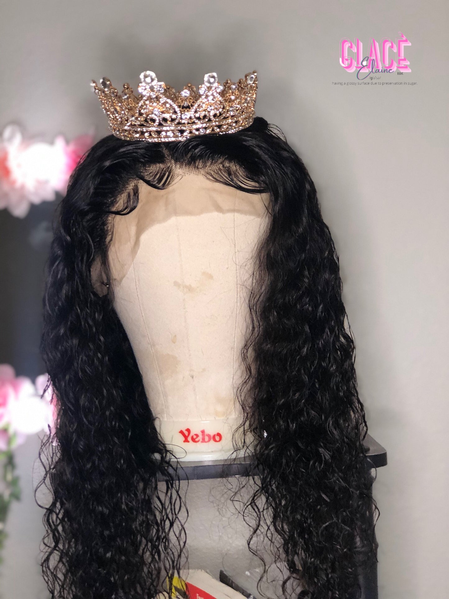 30-40 inch Deep Wave 360 13x6 Frontal Human Hair Wigs Plucked Brazilian