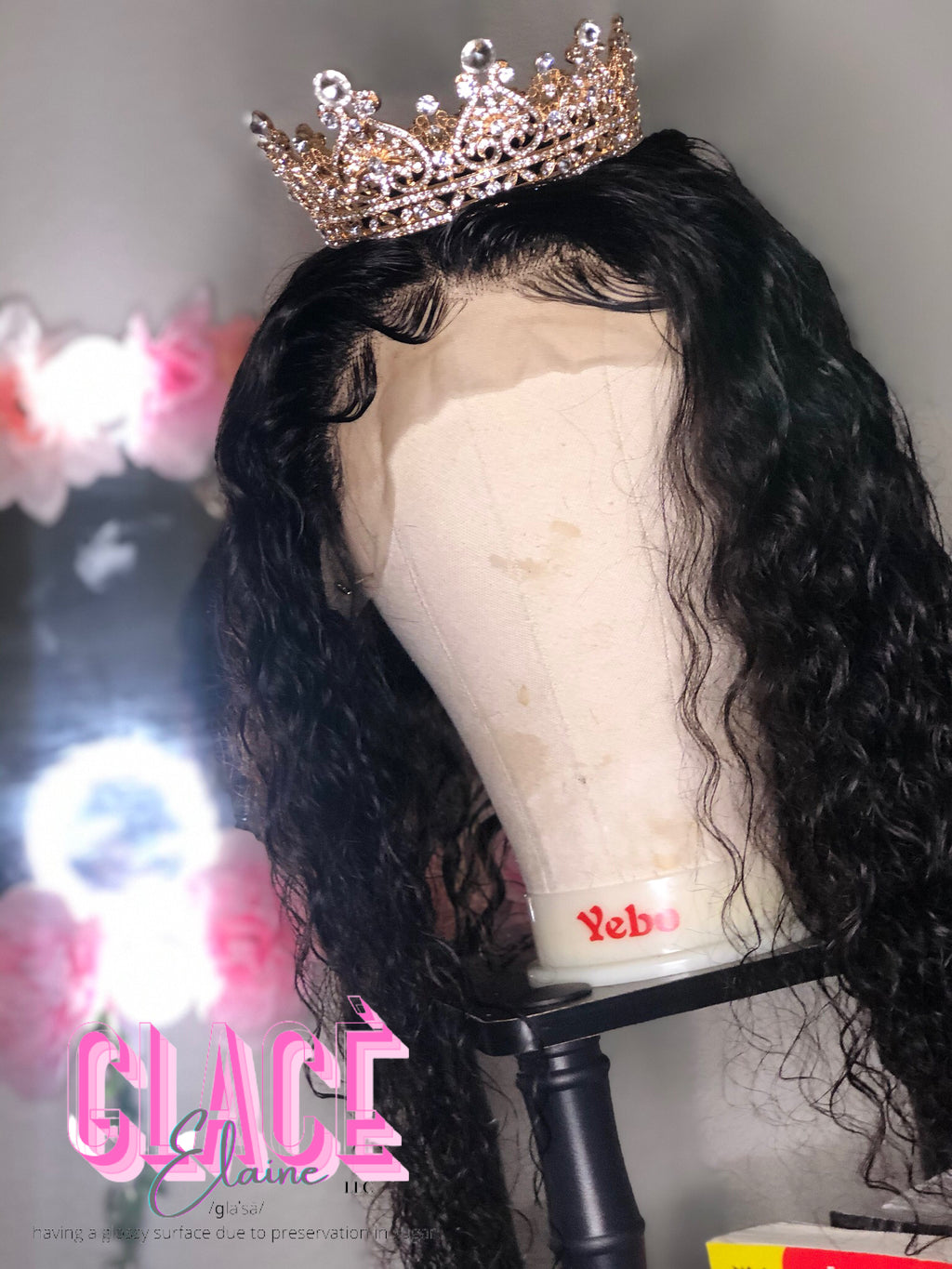 30-40 inch Deep Wave 360 13x6 Frontal Human Hair Wigs Plucked