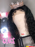 30-40 inch Deep Wave 360 13x6 Frontal Human Hair Wigs Plucked